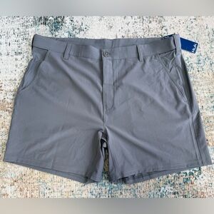 NWT HUK Fishing Shorts Mens Size XXL 2XL Gray 6" Inseam Pursuit Performance $60